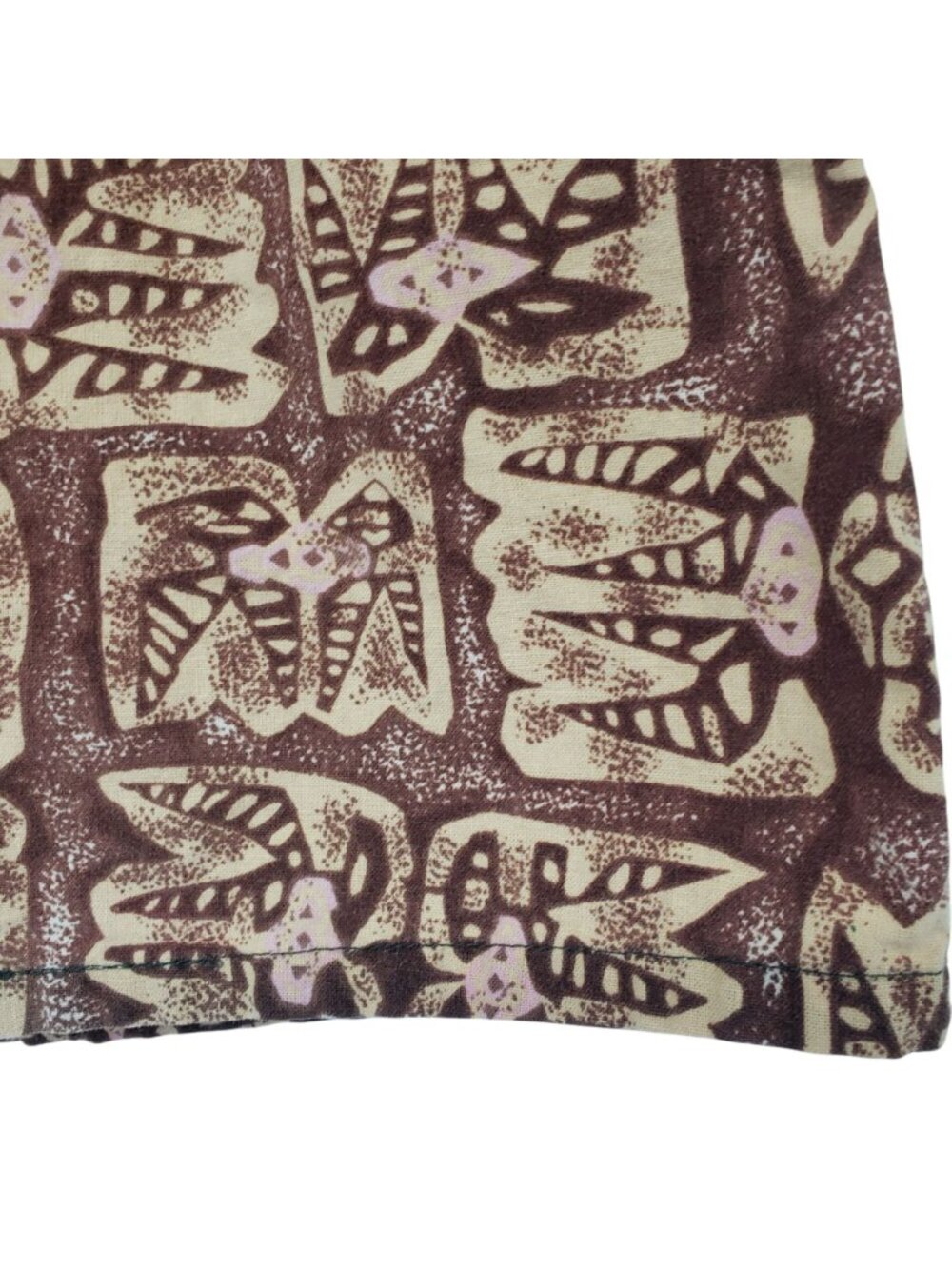 Vintage 1990s Mervyns Cheetah Brand Swim Shorts Mesh Lined Brown Print Retro - Picture 8 of 11